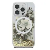 Guess iPhone 16 Pro Mobilskal MagSafe Liquid Glitter Flower