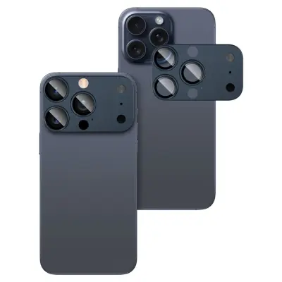 Imak iPhone 16 Pro Härdat Kameralinsskydd (Blå)