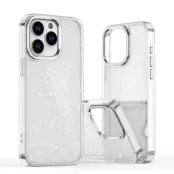 iPhone 16 Pro Mobilskal Glitter - Transparent