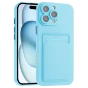 iPhone 16 Pro Mobilskal Korthållare TPU - Himmelsblå