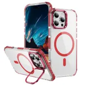 iPhone 16 Pro Mobilskal MagSafe Kickstand - Röd
