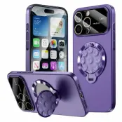 iPhone 16 Pro Mobilskal Magsafe Sugkopphållare Kickstand - Lila