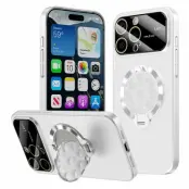iPhone 16 Pro Mobilskal Magsafe Sugkopphållare Kickstand - Vit
