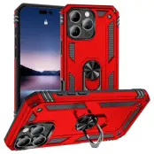 iPhone 16 Pro Mobilskal med Kickstand - Röd