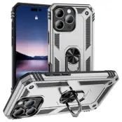 iPhone 16 Pro Mobilskal med Kickstand - Silver