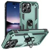 iPhone 16 Pro Mobilskal med Kickstand - Svartgrön