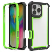 iPhone 16 Pro Mobilskal TPU + PC Shockproof - Svart/Grön