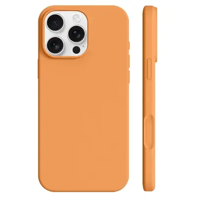iPhone 16 Pro Mobilskal Ultra Thin Silikon - Sunset Orange