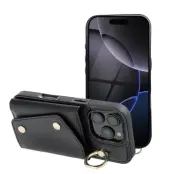 iPhone 16 Pro Mobilskal Wonder Korthållare - Svart