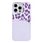 JAUCASE iPhone 16 Pro Mobilskal MagSafe korthållare - Lila