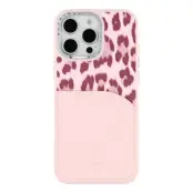 JAUCASE iPhone 16 Pro Mobilskal MagSafe korthållare - Rosa