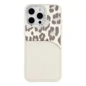JAUCASE iPhone 16 Pro Mobilskal MagSafe korthållare - Vit