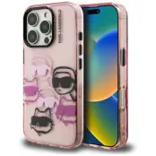 Karl Lagerfeld iPhone 16 Pro Mobilskal IML Multi K&C Head - Rosa