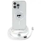 Karl Lagerfeld iPhone 16 Pro Mobilskal MagSafe IML Choupette Head&Cord