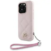 Karl Lagerfeld iPhone 16 Pro Mobilskal MagSafe Quilted Initial Strap
