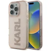 Karl Lagerfeld iPhone 16 Pro Mobilskal Rhinestones Logo - Rosa