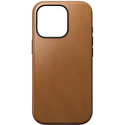 Nomad Modern Leather Case (iPhone 16 Pro) - Mörkbrun