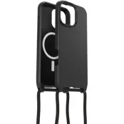 OtterBox React Necklace Case MagSafe (iPhone 16 Pro) - Transparent/svart