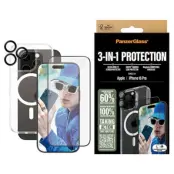 PanzerGlass 3-in-1 Skyddspaket iPhone 16 Pro