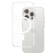 PanzerGlass iPhone 16 Pro Mobilskal Magsafe Hard - Vit/Transparent