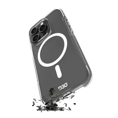 Puro Mobilskal till iPhone 16 Pro MagSafe D3O - Transparent