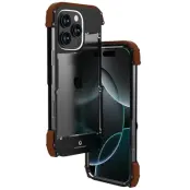 R-JUST iPhone 16 Pro Skal Aluminium + Redwood Röd Frameless