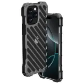 R-JUST RJ-50 iPhone 16 Pro Skal Aluminium Legering Svart