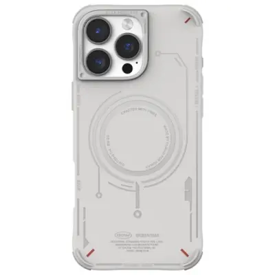 Skinarma Mobilskal till iPhone 16 Pro MagSafe Mecha - Ljusgrå