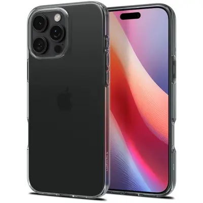 Spigen Crystal Flex (iPhone 16 Pro) - Svart