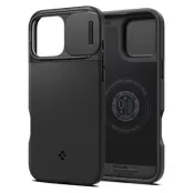 Spigen iPhone 16 Pro Mobilskal MagSafe Optik Armor  - Svart