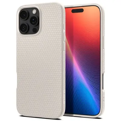Spigen Liquid Air (iPhone 16 Pro) - Svart