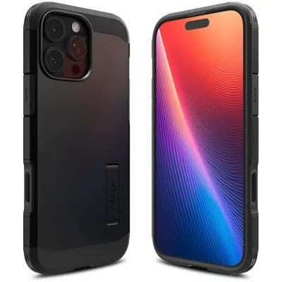 Spigen Tough Armor T MagFit (iPhone 16 Pro) - Svart