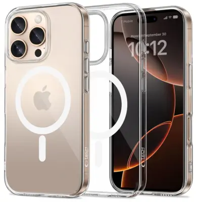 Tech-Protect Mobilskal till iPhone 16 Pro Magsafe Flexair - Clear
