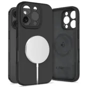 Tech-Protect iPhone 16 Pro Mobilskal Magsafe Liquid Silikon - Svart