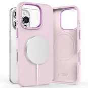 Tech-Protect iPhone 16 Pro Mobilskal Magsafe Pure Silikon - Rosa Pearl