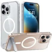 Torras iPhone 16 Pro Mobilskal Magsafe Kickstand - Transparent