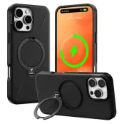 Torras iPhone 16 Pro Mobilskal Magsafe Ostand Q Pro - Svart