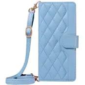 Trolsk Crossbody Rhombus Wallet (iPhone 16 Pro)  - Vit