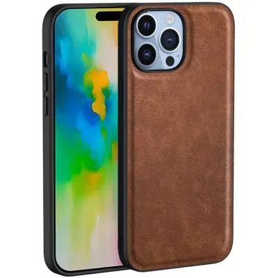 Trolsk Leather Back Cover (iPhone 16 Pro) - Svart