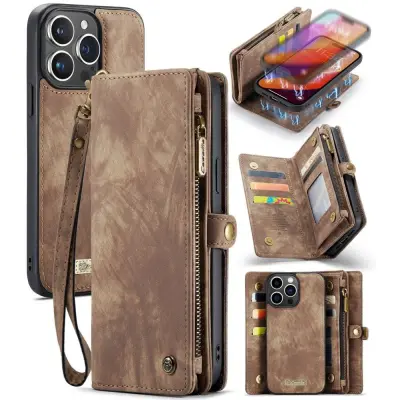 CaseMe Vintage 2-in-1 (iPhone 16 Pro) - Brun