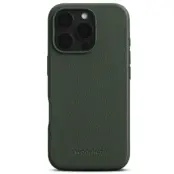 Woolnut Leather Case (iPhone 16 Pro) - Grön