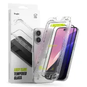 [2-Pack] Ringke iPhone 16/15 Härdat glas Skärmskydd Easy Slide - Svart