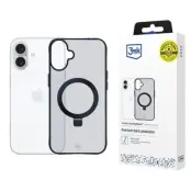 3MK iPhone 16 Mobilskal MagSafe Smoke Stativ - Svart