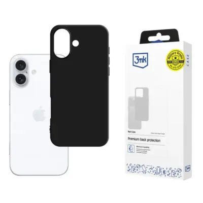 3MK Mobilskal till iPhone 16 Matt - Svart