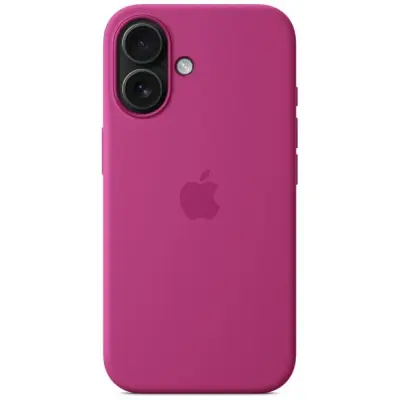 Apple Mobilskal till iPhone 16 MagSafe Silicone - Fuchsia