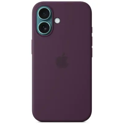 Apple iPhone 16 Mobilskal MagSafe Silicone - Plum