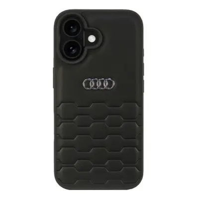 Audi Mobilskal till iPhone 16 Syntetiskt Läder - Svart