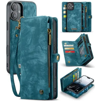 CaseMe Vintage 2-in-1 (iPhone 16) - Röd