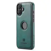 DG.MING iPhone 16 Mobilskal Anti-Drop Läder - Grön