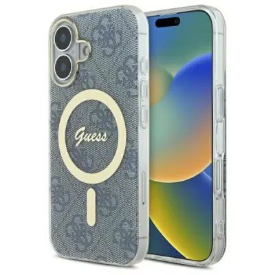Guess Mobilskal till iPhone 16 MagSafe IML 4G - Blå